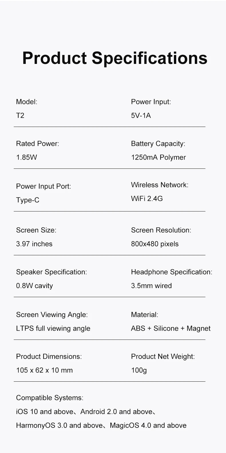 Magnetic Phone Monitor – Real-Time Selfie & Rear Camera for 4K Streaming