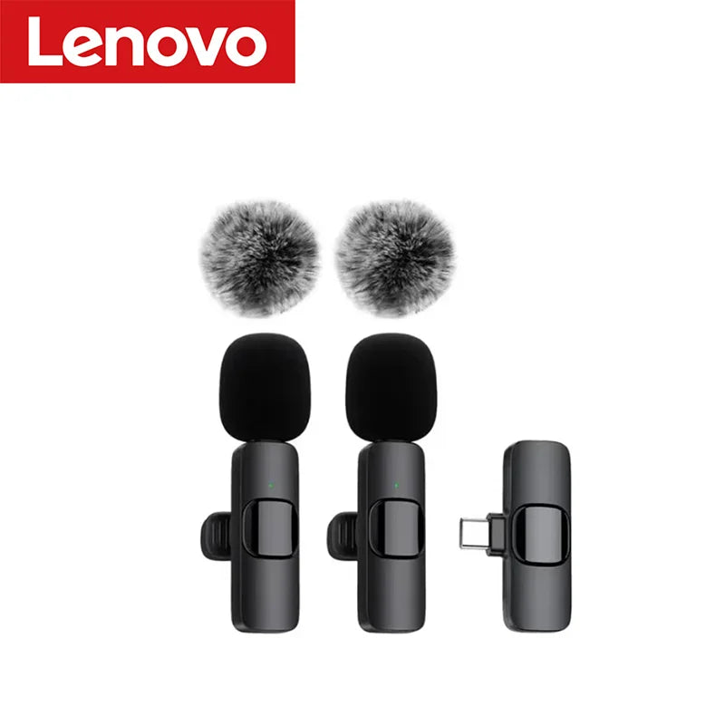 Lenovo Wireless Lavalier Mic – For iPhone & Android