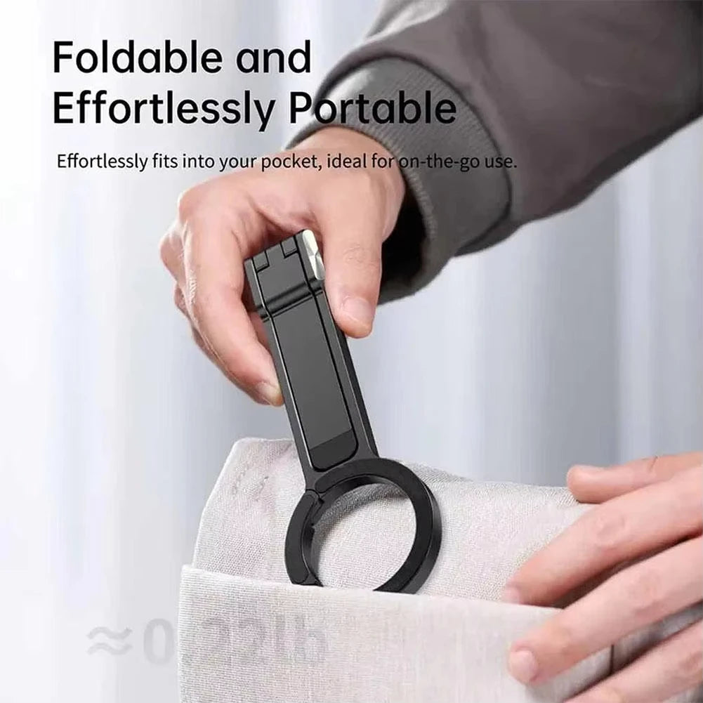 ClipMount Pro – Foldable Magnetic Phone Tripod with Carabiner