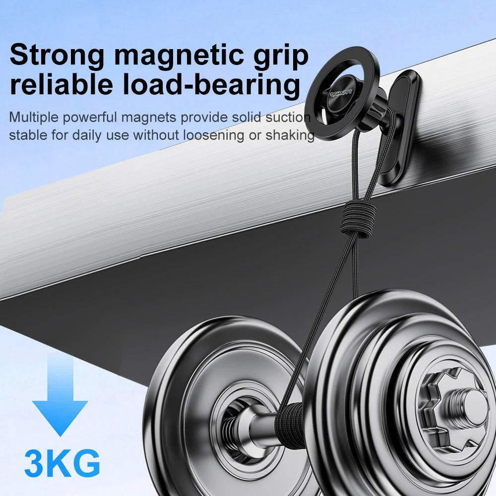Dual Magnetic Phone Holder – Gym & Desk Mount