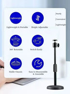 TripodDesk Pro – Desktop Tripod for Phone & Camera