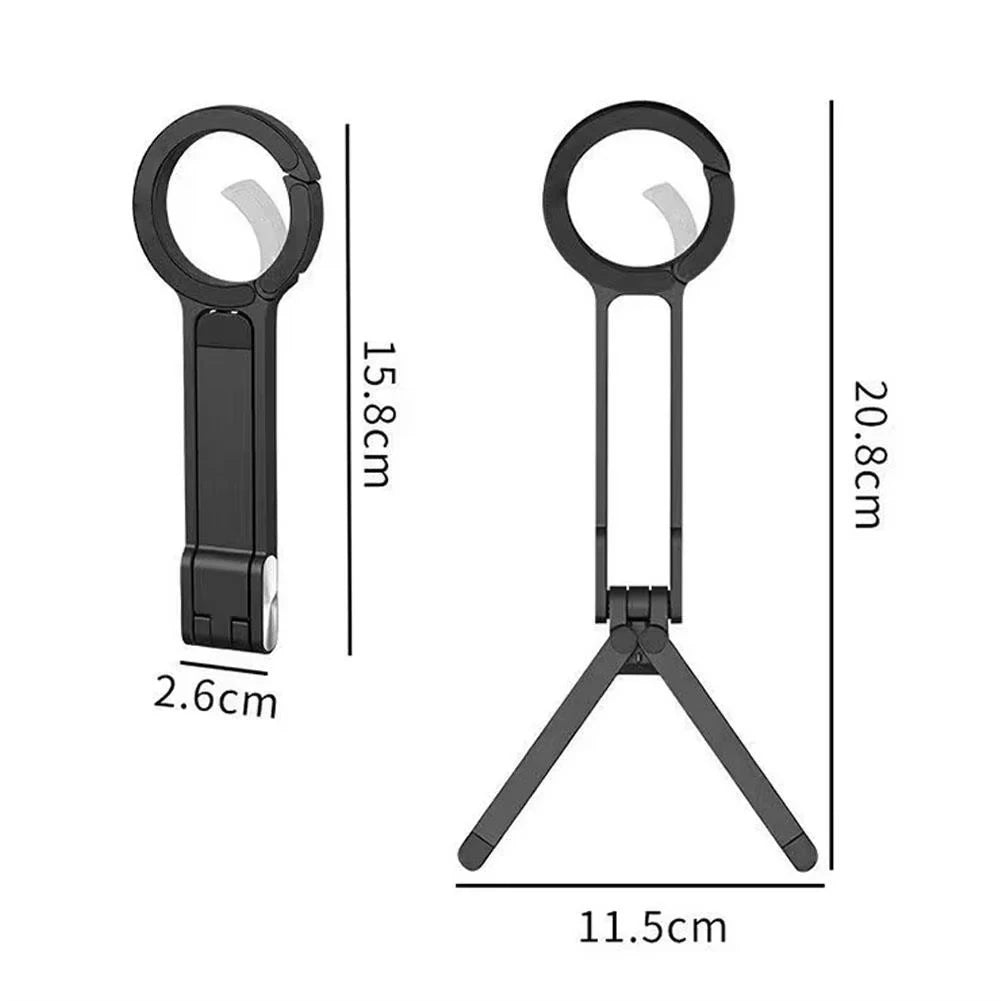 ClipMount Pro – Foldable Magnetic Phone Tripod with Carabiner