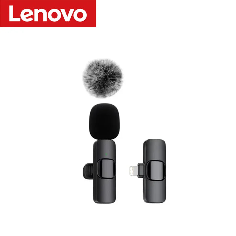 Lenovo Wireless Lavalier Mic – For iPhone & Android