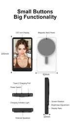 Magnetic Selfie Monitor – Rear Camera Screen for Creators